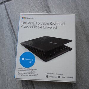 Microsoft Universal Foldable Bluetooth Keyboard – Portable, Works with iOS/Andro